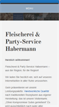 Mobile Screenshot of fleischerei-habermann.de